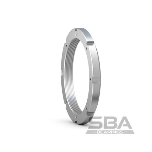 SBA HM 3052 Стопорная гайка HM с метрической трапецеидальной резьбой, фиксируется на валу с помощью стопорных бугелей типа MS