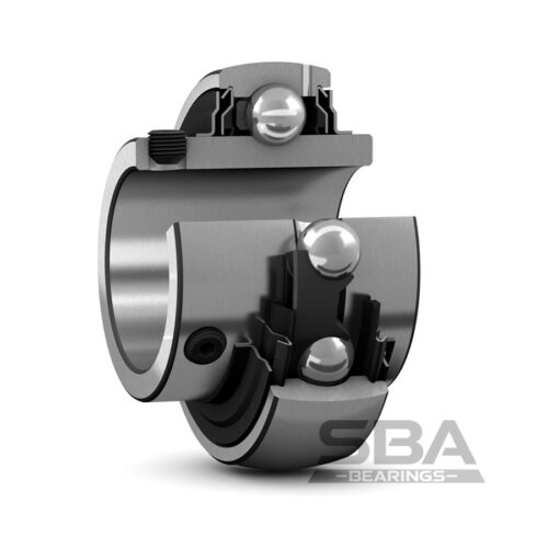 SBA YAR 208-108-2F Корпусный подшипник с установочными винтами с фиксирующим и широким внутренним кольцом