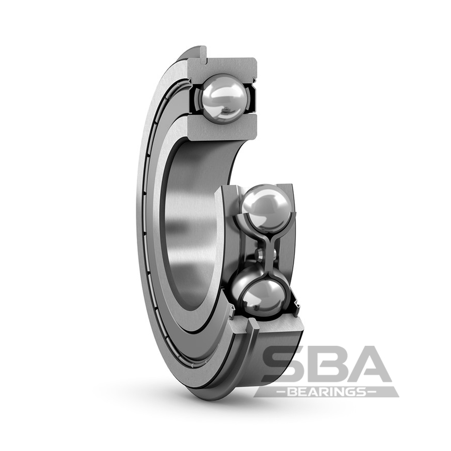 SBA 6205-2ZNR Радиальный шарикоподшипник со стопорным кольцом и встроенным уплотнением